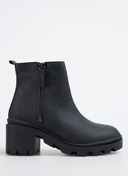 F By Fabrika Siyah Kadın Topuklu Bot PICENZA - Görsel 7