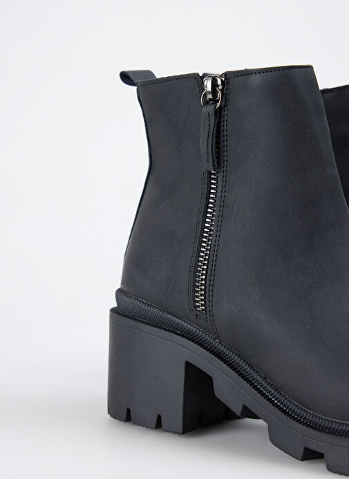 F By Fabrika Siyah Kadın Topuklu Bot PICENZA - Görsel 11