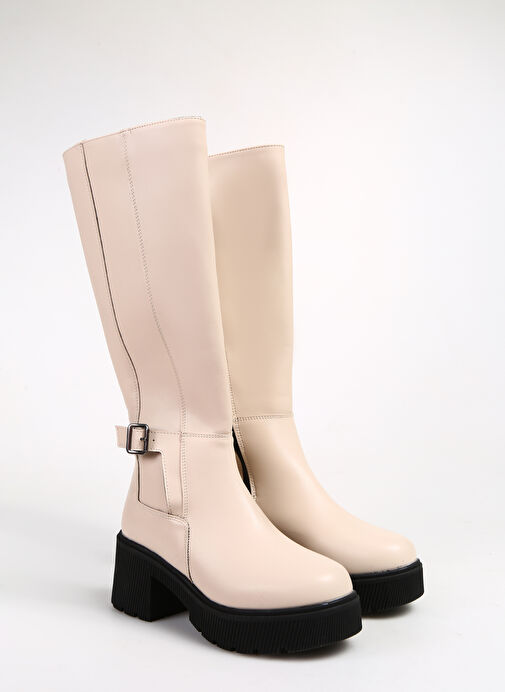 F By Fabrika Bej Kadın Çizme SOMMER - Görsel 2