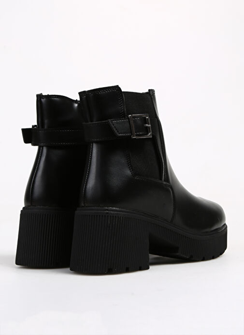 F By Fabrika Siyah Kadın Topuklu Bot MANOEL - Görsel 4