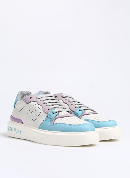 Off Play Çok Renkli Kadın Deri Sneaker XWFIRENZE3NB81LH72 - Görsel 3