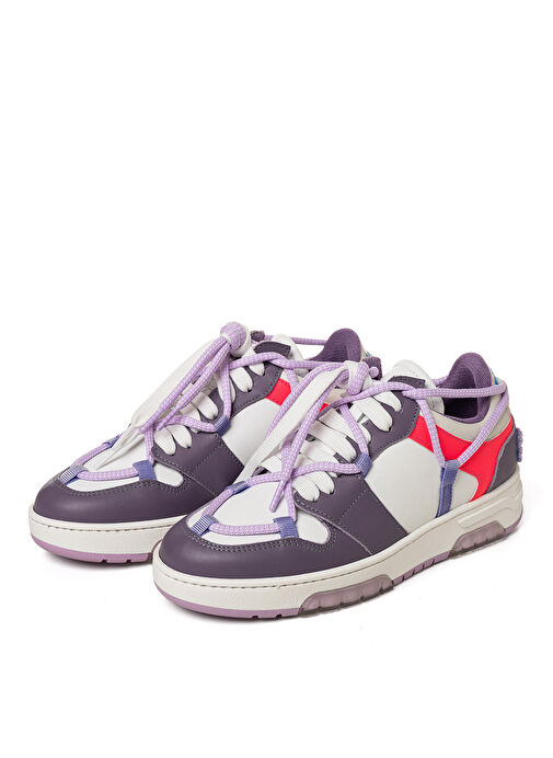 Off Play Çok Renkli Kadın Deri Sneaker XWSORRENTO1LH7578 - Görsel 2