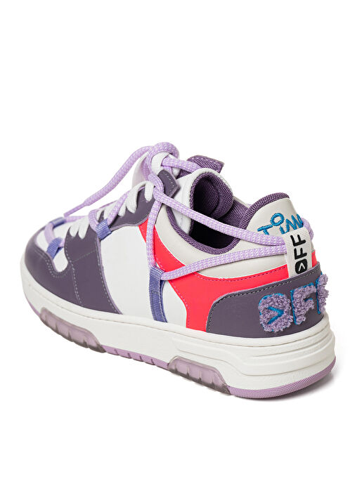 Off Play Çok Renkli Kadın Deri Sneaker XWSORRENTO1LH7578 - Görsel 3
