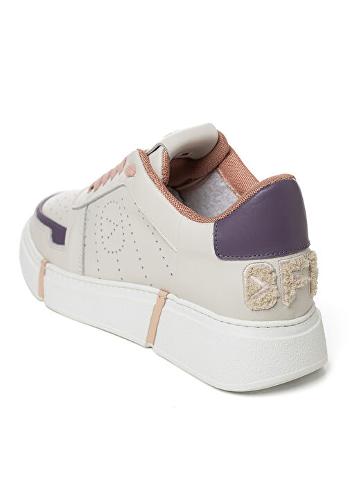 Off Play Bej-Mor Kadın Deri Sneaker XWIMOLA1LH7218 - Görsel 3