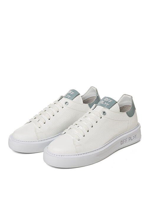 Off Play Beyaz Kadın Deri Sneaker XWFIRENZE1CV02LH81 - Görsel 4