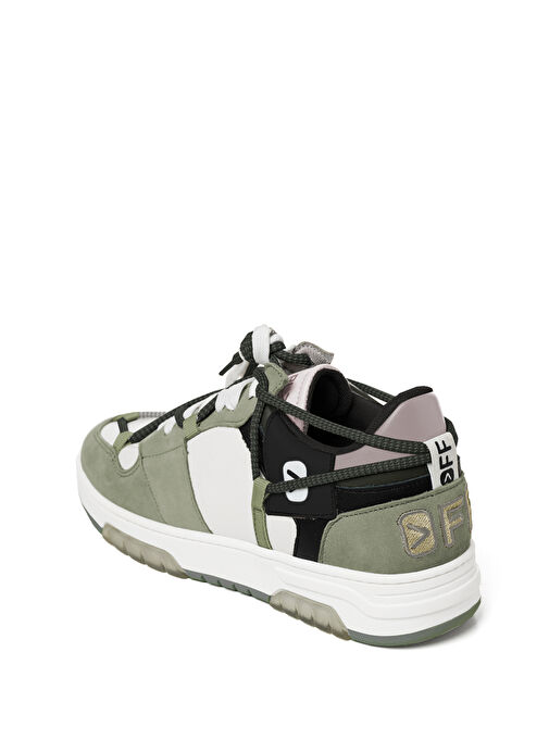 Off Play Yeşil-Beyaz Erkek Deri Sneaker X -SORRENTO 1-NB 74 - Görsel 4
