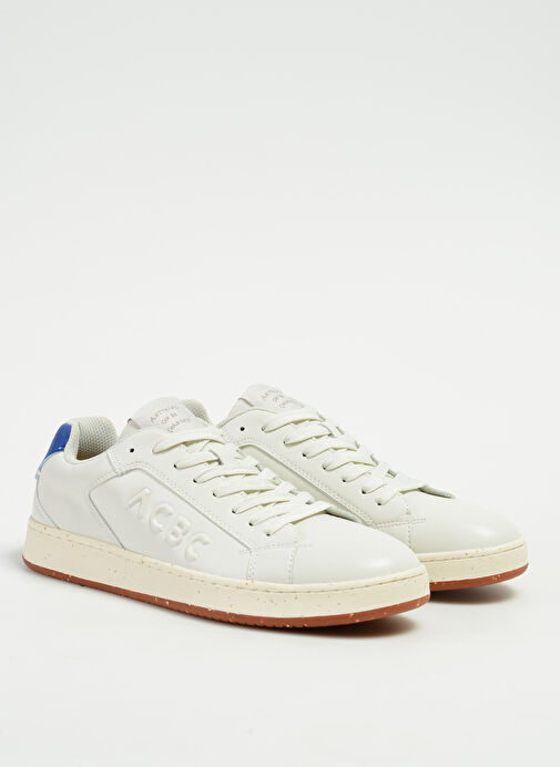 Acbc Beyaz-Mavi Erkek Deri Sneaker SHACBTL - Görsel 3
