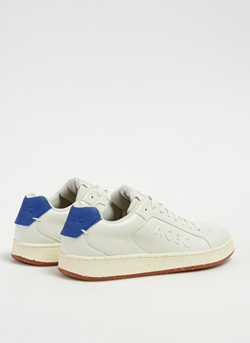 Acbc Beyaz-Mavi Erkek Deri Sneaker SHACBTL - Görsel 4