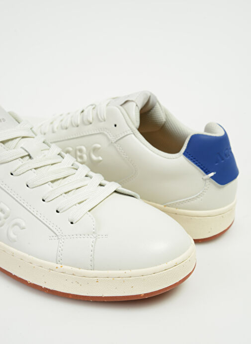 Acbc Beyaz-Mavi Erkek Deri Sneaker SHACBTL - Görsel 6