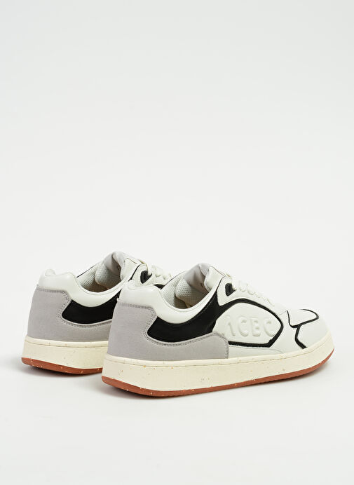 Acbc Beyaz-Siyah Erkek Deri Sneaker SHACBBL - Görsel 4
