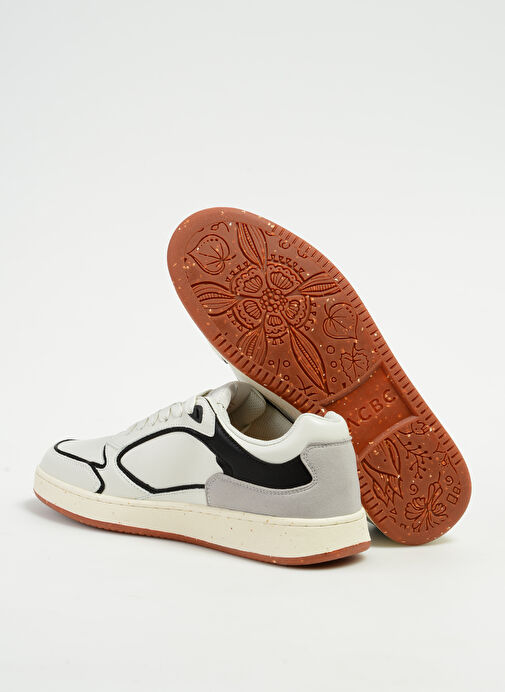 Acbc Beyaz-Siyah Erkek Deri Sneaker SHACBBL - Görsel 5