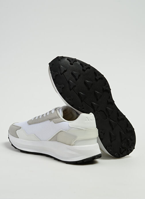 Acbc Beyaz-Gri Erkek deri Sneaker SHACBRUN - Görsel 5