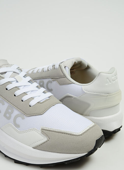 Acbc Beyaz-Gri Erkek deri Sneaker SHACBRUN - Görsel 6