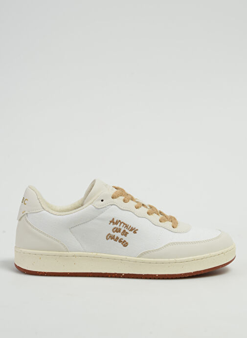Acbc Beyaz Erkek Deri - Kumaş Sneaker SHEH - Görsel 2