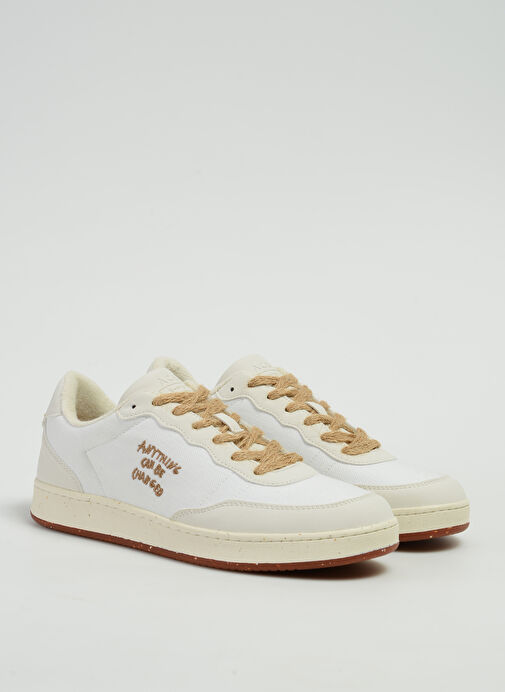Acbc Beyaz Erkek Deri - Kumaş Sneaker SHEH - Görsel 3