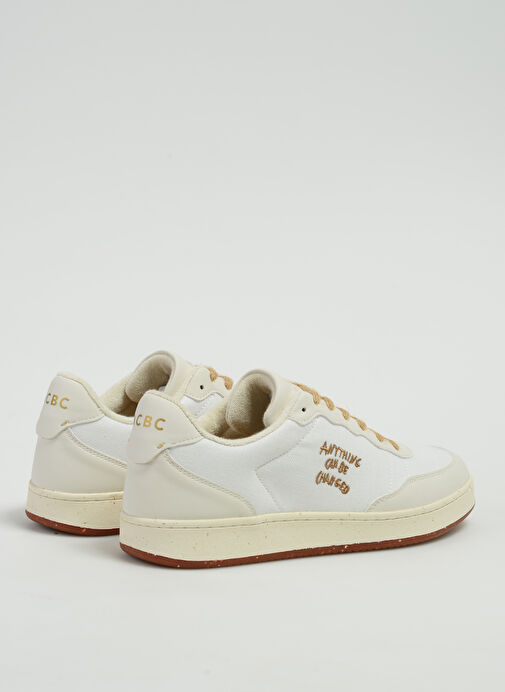Acbc Beyaz Erkek Deri - Kumaş Sneaker SHEH - Görsel 4
