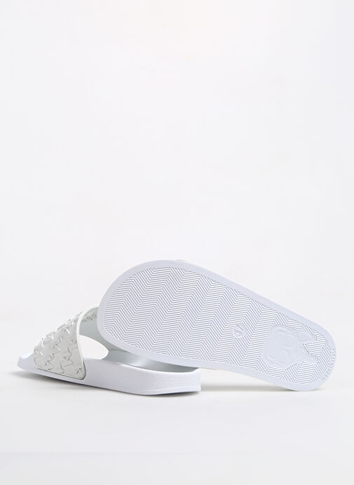 Karl Lagerfeld Beyaz Kadın Terlik KL80903 - Görsel 5