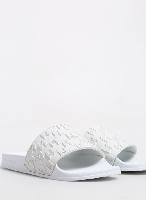 Karl Lagerfeld Beyaz Kadın Terlik KL80903 - Görsel 6