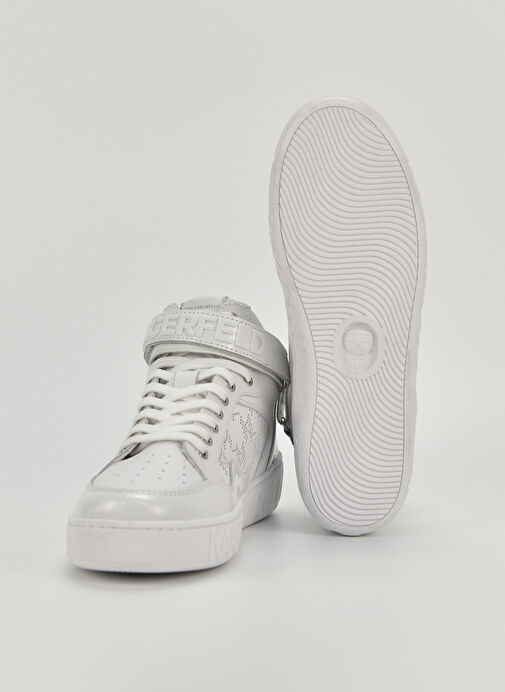 Karl Lagerfeld Beyaz Kadın Deri Sneaker KL61056 - Görsel 6