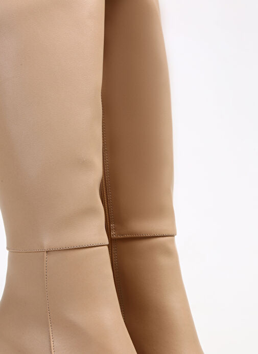 F By Fabrika Pudra Kadın Topuklu Çizme ZUHRA - Görsel 4