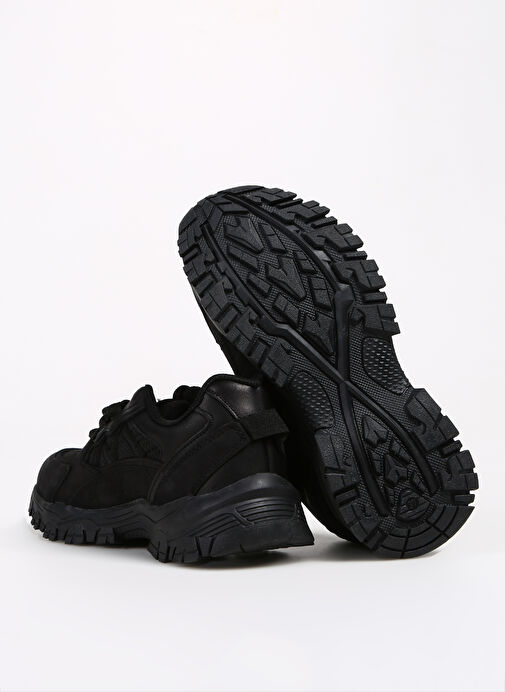 Discovery Expedition Siyah Kadın deri Sneaker GRAMBOW - Görsel 5