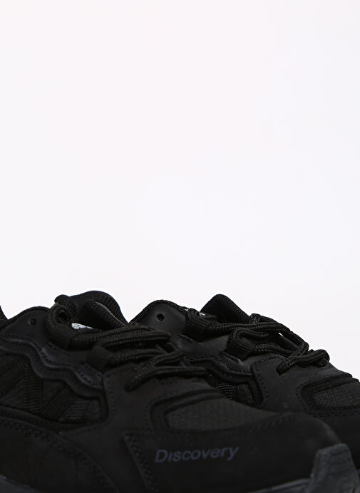 Discovery Expedition Siyah Kadın deri Sneaker GRAMBOW - Görsel 6
