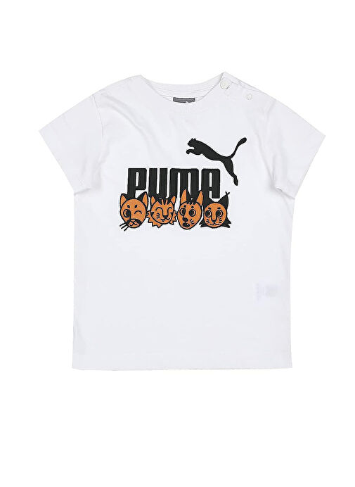 Puma Beyaz Erkek Çocuk Eşofman Takımı 67423402 ESS+ PUMA MATES Infants Se