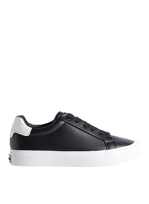 Calvin Klein Siyah Kadın Deri Sneaker HW0HW016810GJ - Görsel 2