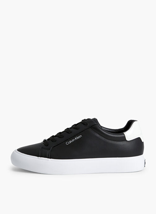 Calvin Klein Siyah Kadın Deri Sneaker HW0HW016810GJ - Görsel 3