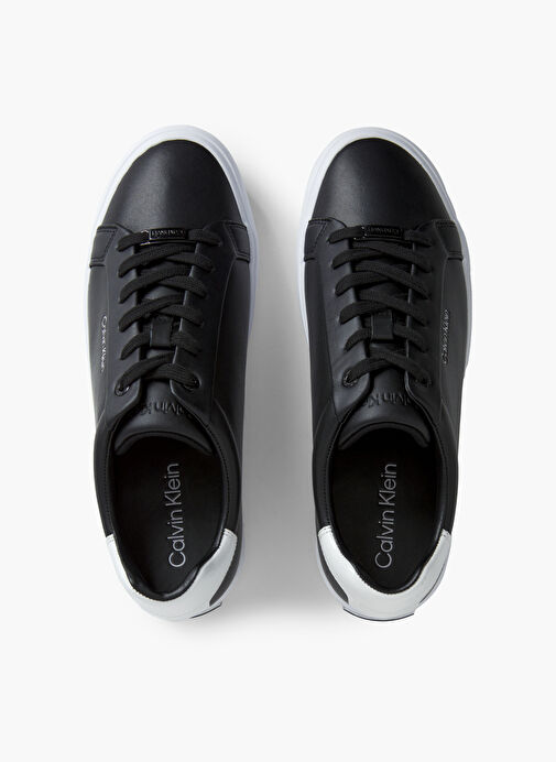 Calvin Klein Siyah Kadın Deri Sneaker HW0HW016810GJ - Görsel 5