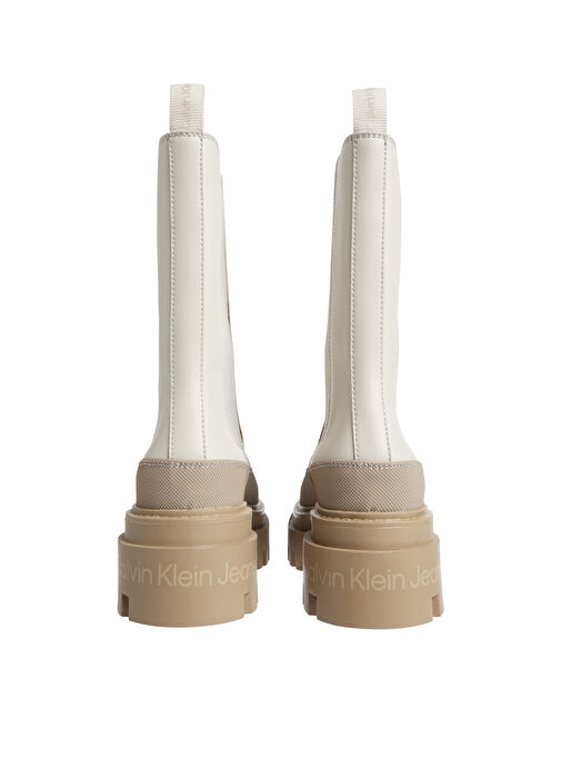 Calvin Klein Bej Kadın Deri Bot YW0YW011110F7 - Görsel 5