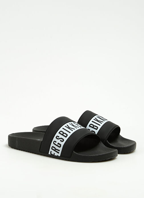 Dirk Bikkembergs Siyah-Beyaz Erkek Plaj Terliği 19117/CP - Görsel 3