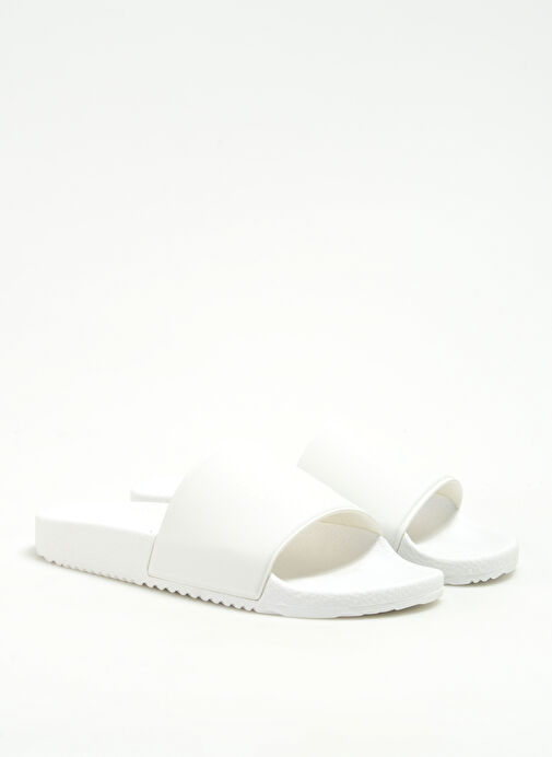 Dirk Bikkembergs Beyaz Erkek Plaj Terliği 19116/CP - Görsel 3