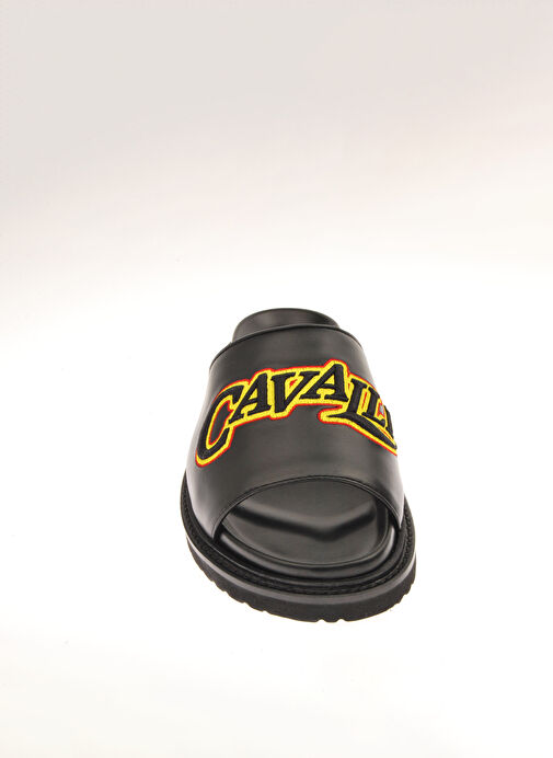 Roberto Cavalli Siyah-Sarı Erkek Deri Terlik 18761 - Görsel 5