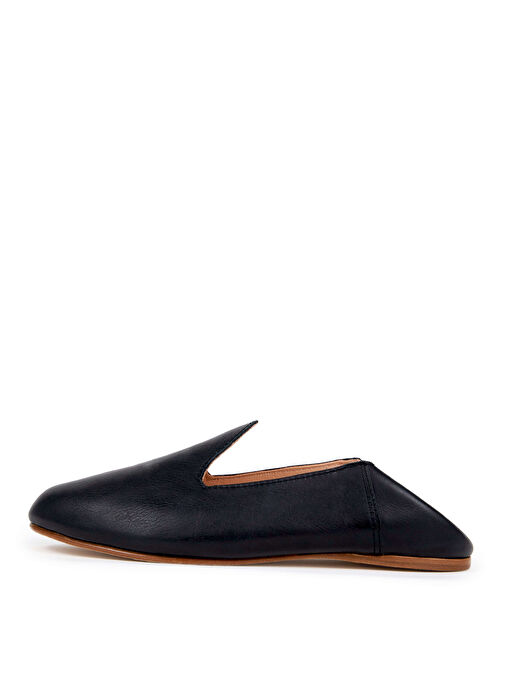 Osay Siyah Kadın Deri Loafer LA SPAZZOLATO - Görsel 3