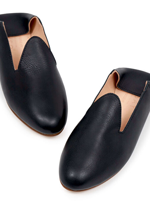 Osay Siyah Kadın Deri Loafer LA SPAZZOLATO - Görsel 4