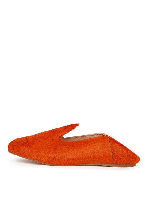 Osay Turuncu Kadın Süet Loafer LA TANGERINE - Görsel 3
