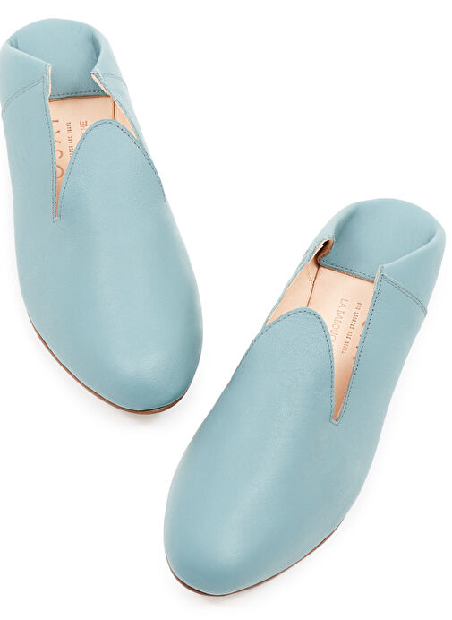 Osay Mavi Kadın Deri Loafer LA BLUE - Görsel 4