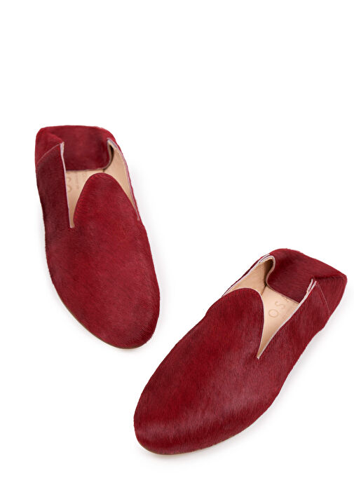 Osay Kırmızı Kadın Deri Loafer LA CHILI RED - Görsel 4