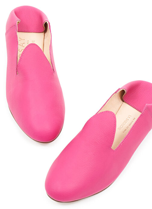 Osay Fuşya Kadın Deri Loafer LA FUCHSIA - Görsel 4
