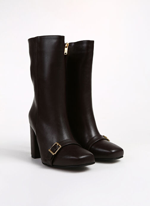 Fabrika Kahverengi Kadın Topuklu Bot PALMER - Görsel 3