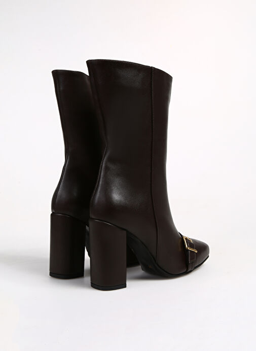 Fabrika Kahverengi Kadın Topuklu Bot PALMER - Görsel 4