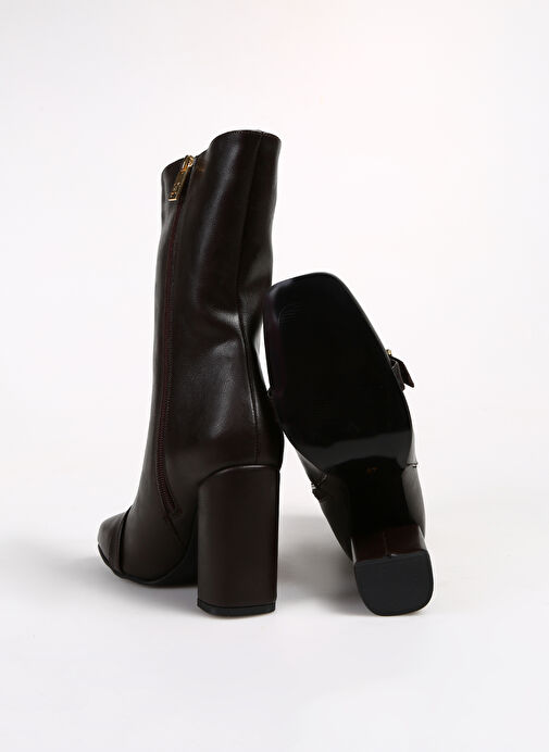 Fabrika Kahverengi Kadın Topuklu Bot PALMER - Görsel 5