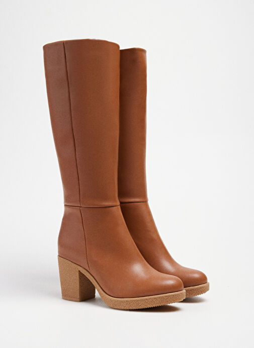 Fabrika Fabrika Taba Kadın Topuklu Çizme NYON Bot | Boyner Taba - 3. görsel