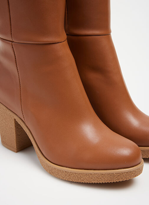 Fabrika Fabrika Taba Kadın Topuklu Çizme NYON Bot | Boyner Taba - 6. görsel