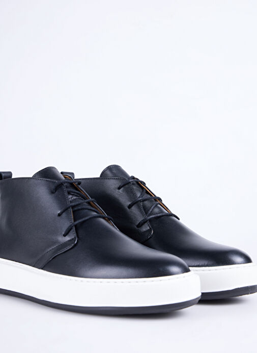 Fabrika Siyah Erkek Deri Sneaker BELFORD - Görsel 4