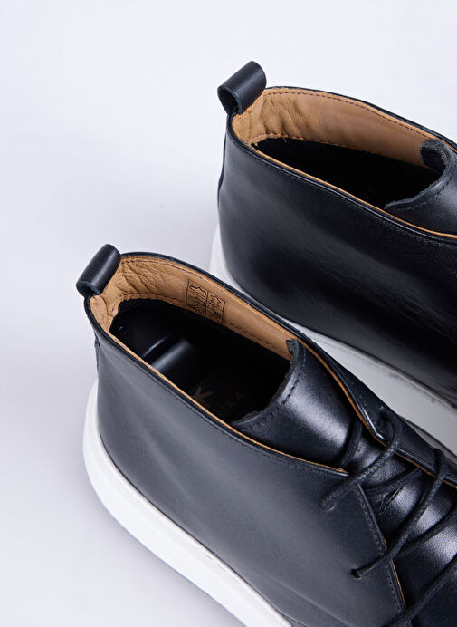 Fabrika Siyah Erkek Deri Sneaker BELFORD - Görsel 8