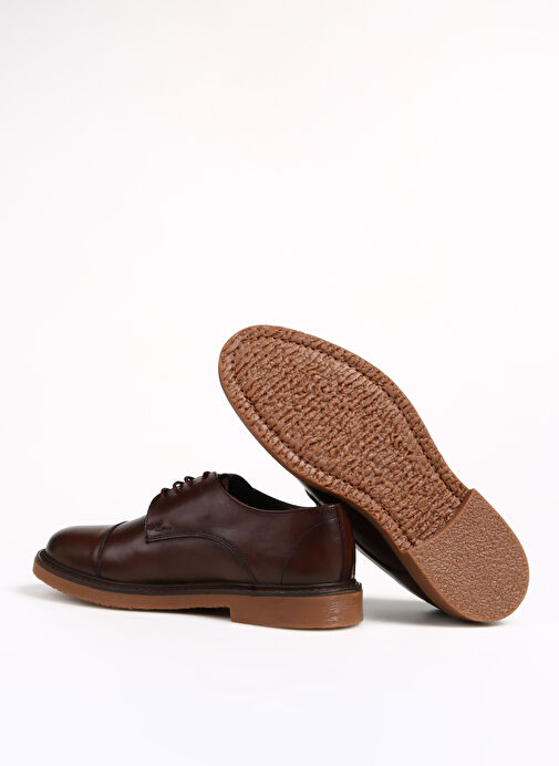 Fabrika Kahverengi Erkek Deri Klasik Ayakkabı ARBAZ - Görsel 5
