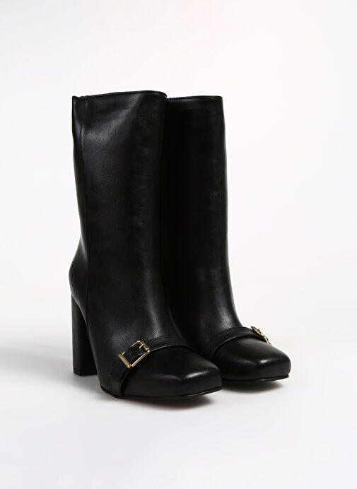 Fabrika Siyah Kadın Topuklu Bot PALMER - Görsel 3