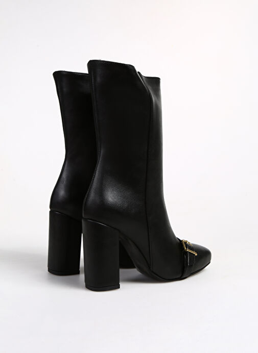 Fabrika Siyah Kadın Topuklu Bot PALMER - Görsel 4